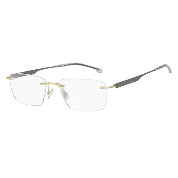 NEW by Hugo Boss: BOSS 1265/A AOZ Gold Eyeglass 57/18/150 with Titanium Temples - Picture 1 of 3